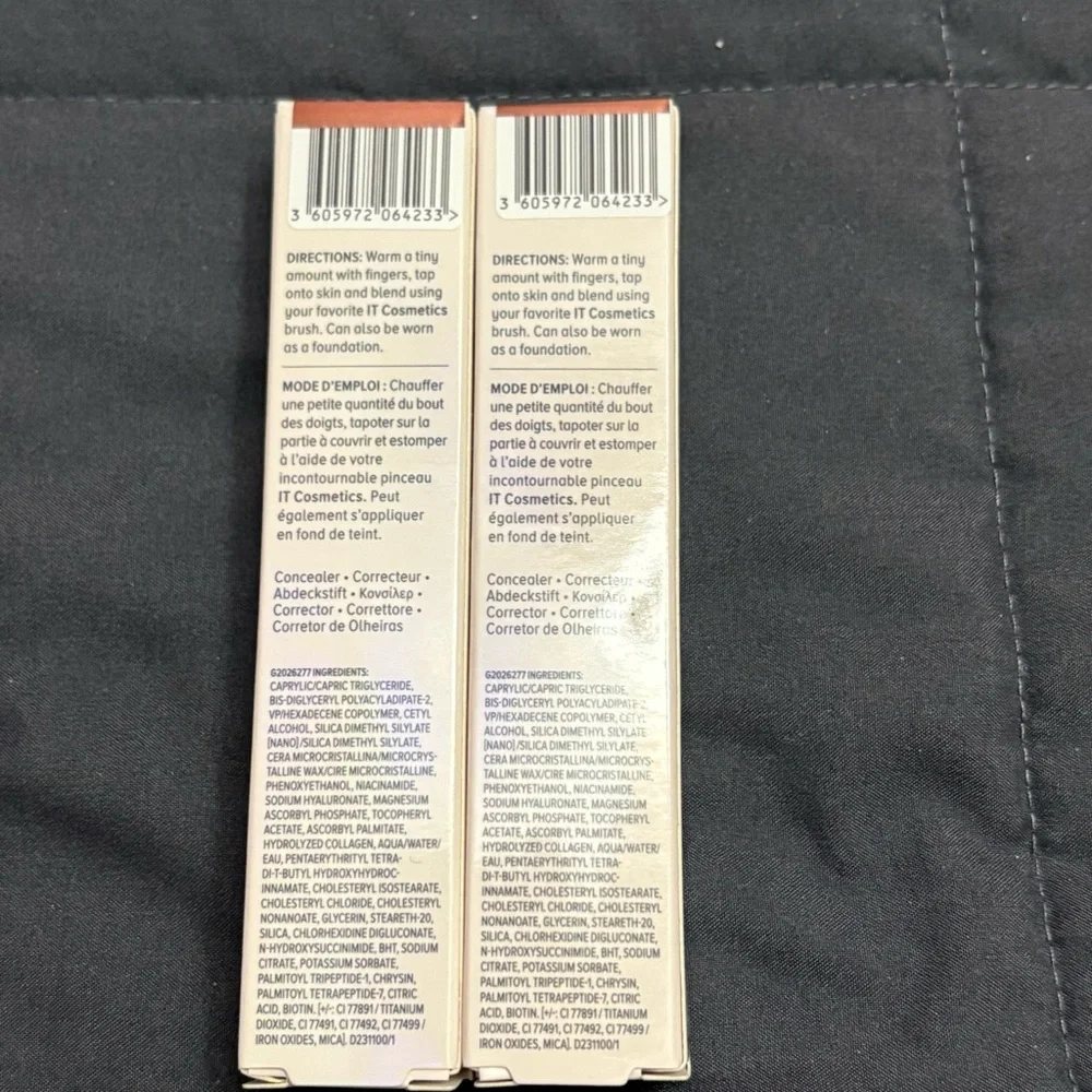 Lot of 2 - IT Cosmetics Bye Bye Under Eye Concealer - 4.5 Warm Deep